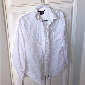 Armani Exchange White Cotton Dress Shirt